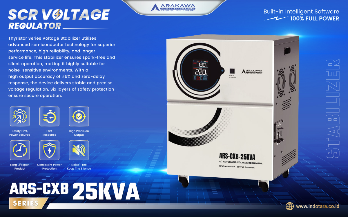 Jual Stabilizer SCR Voltage Regulator 1 Phase
