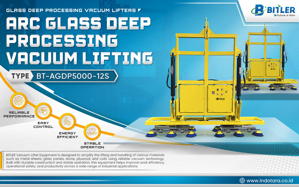 Jual Bitler Vacuum Lifter Equipment Glass Deep Processing Berkualitas