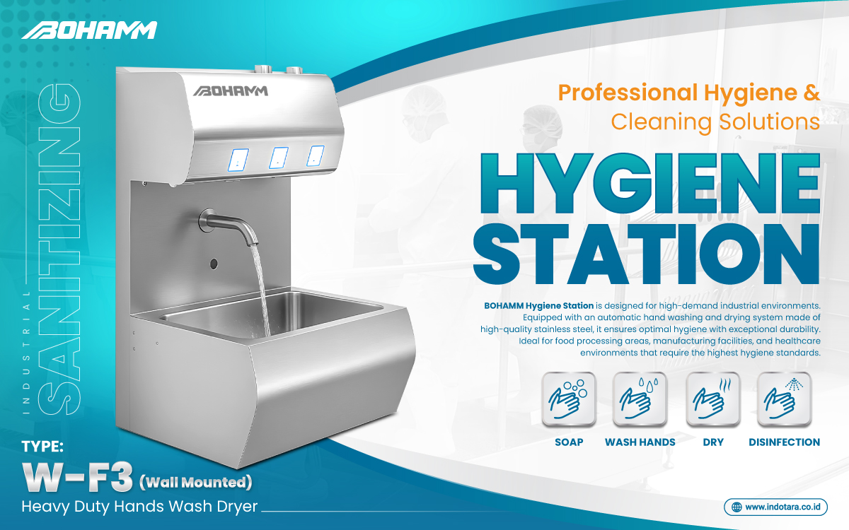 BOHAMM - Heavy Duty Hands Wash Dryer 