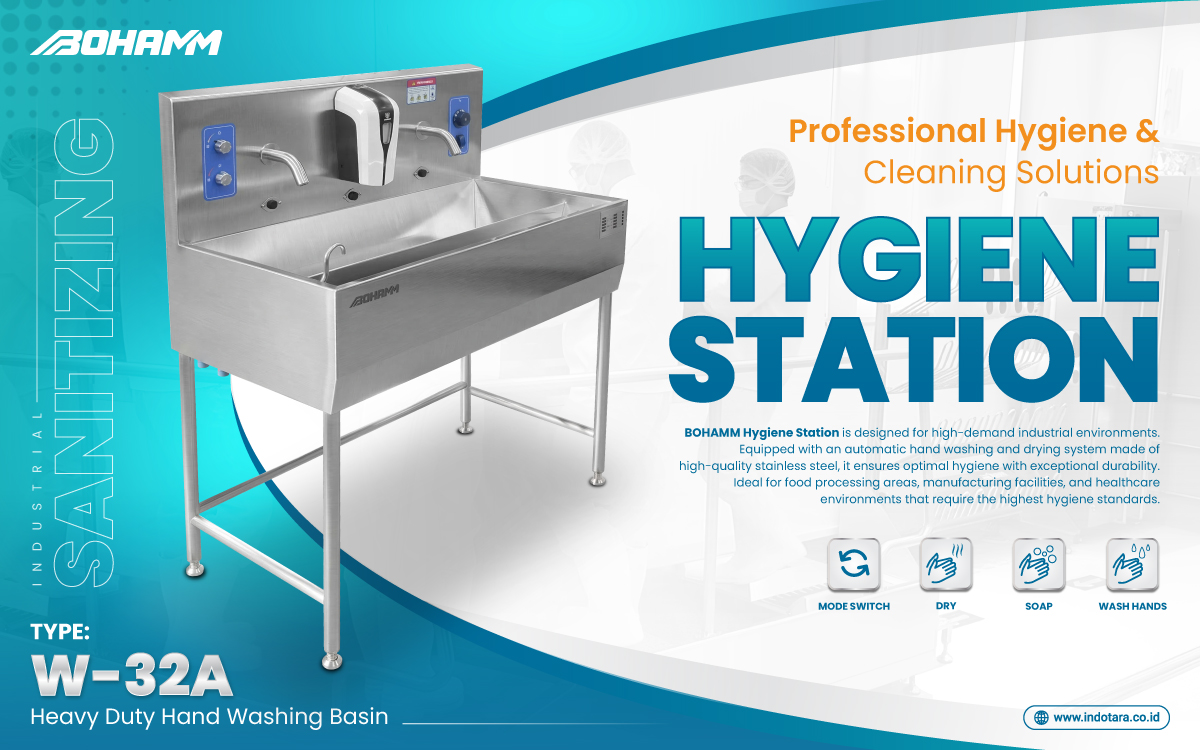 BOHAMM - Heavy Duty Industrial Personal Hygiene Station 