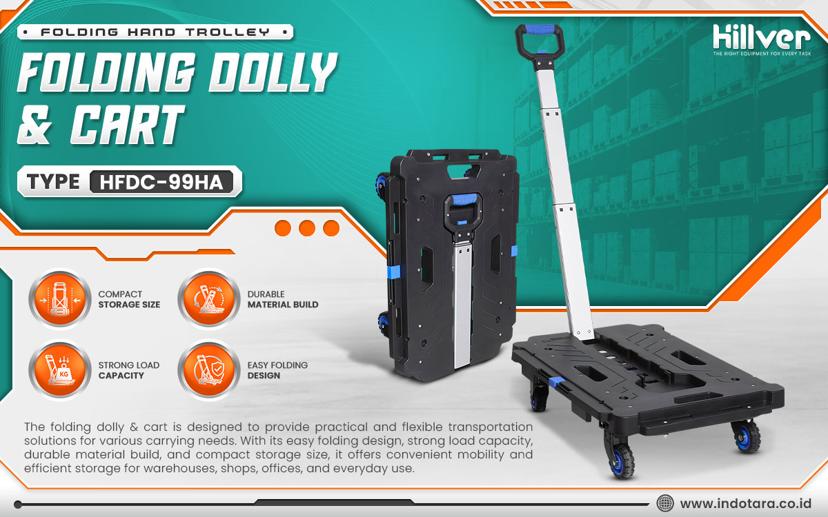 Jual Hillver Folding Hand Trolley Folding Dolly & Cart