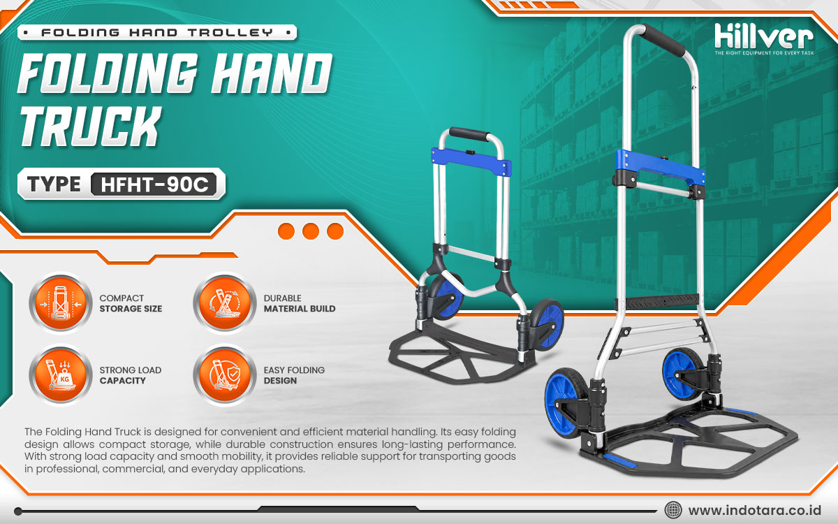 Jual Hillver Folding Hand Trolley Folding Hand truck