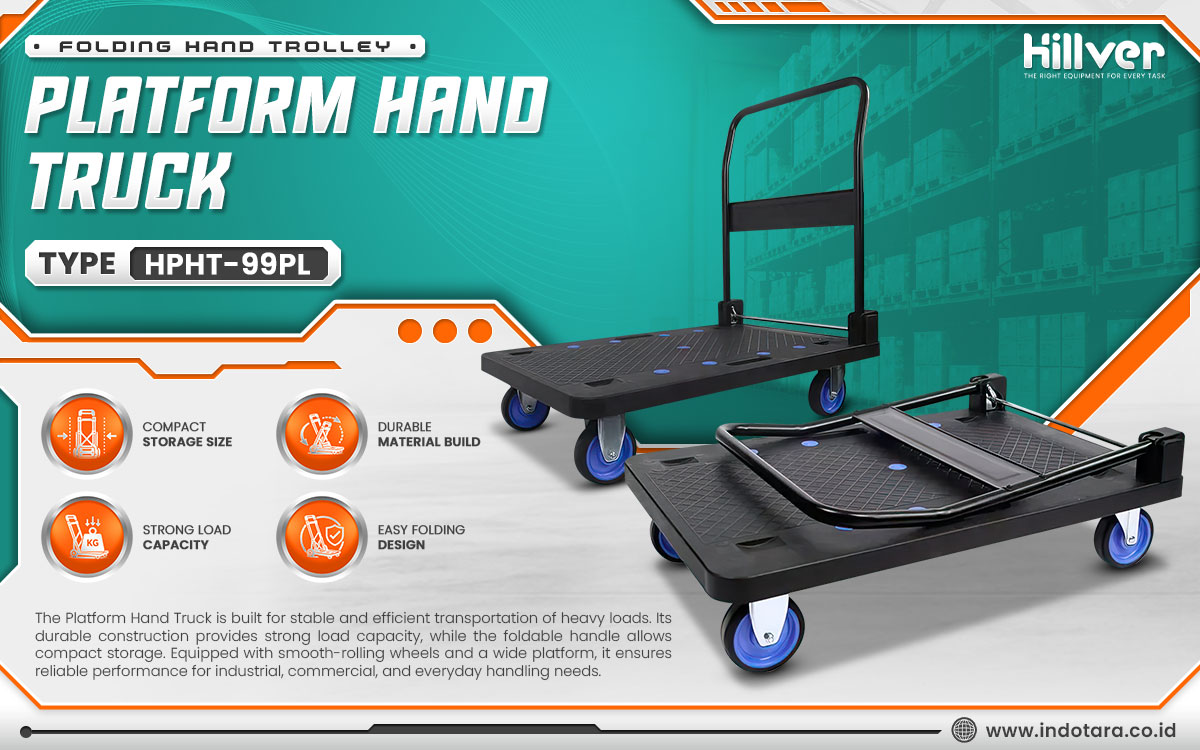 Jual Hillver Folding Hand Trolley Platform Hand Truck
