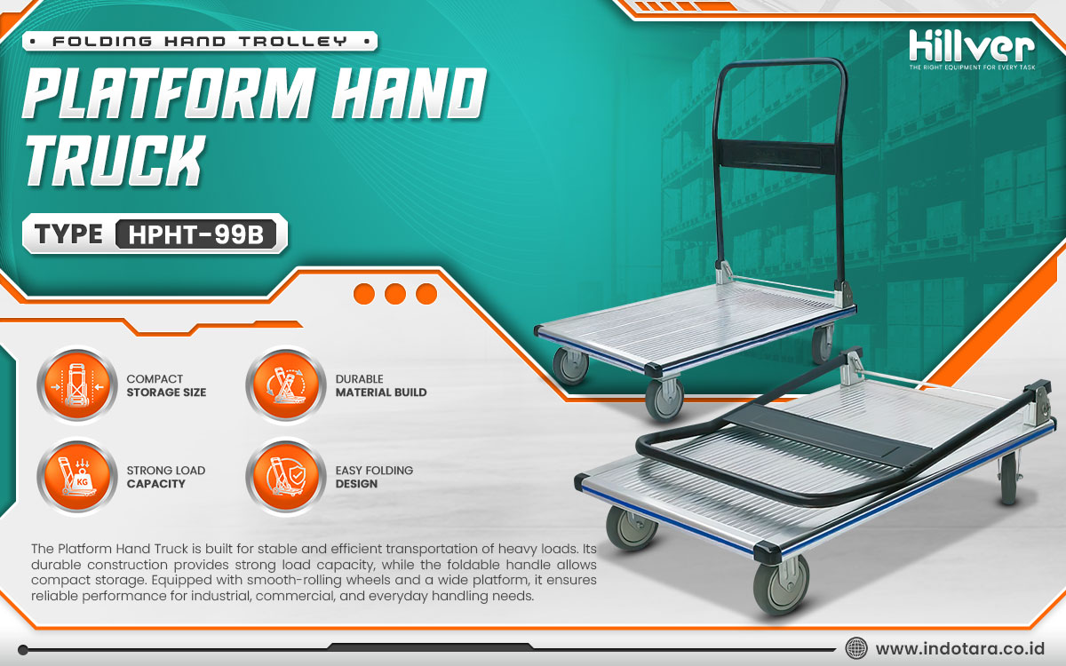 Jual Hillver Folding Hand Trolley Platform Hand Truck