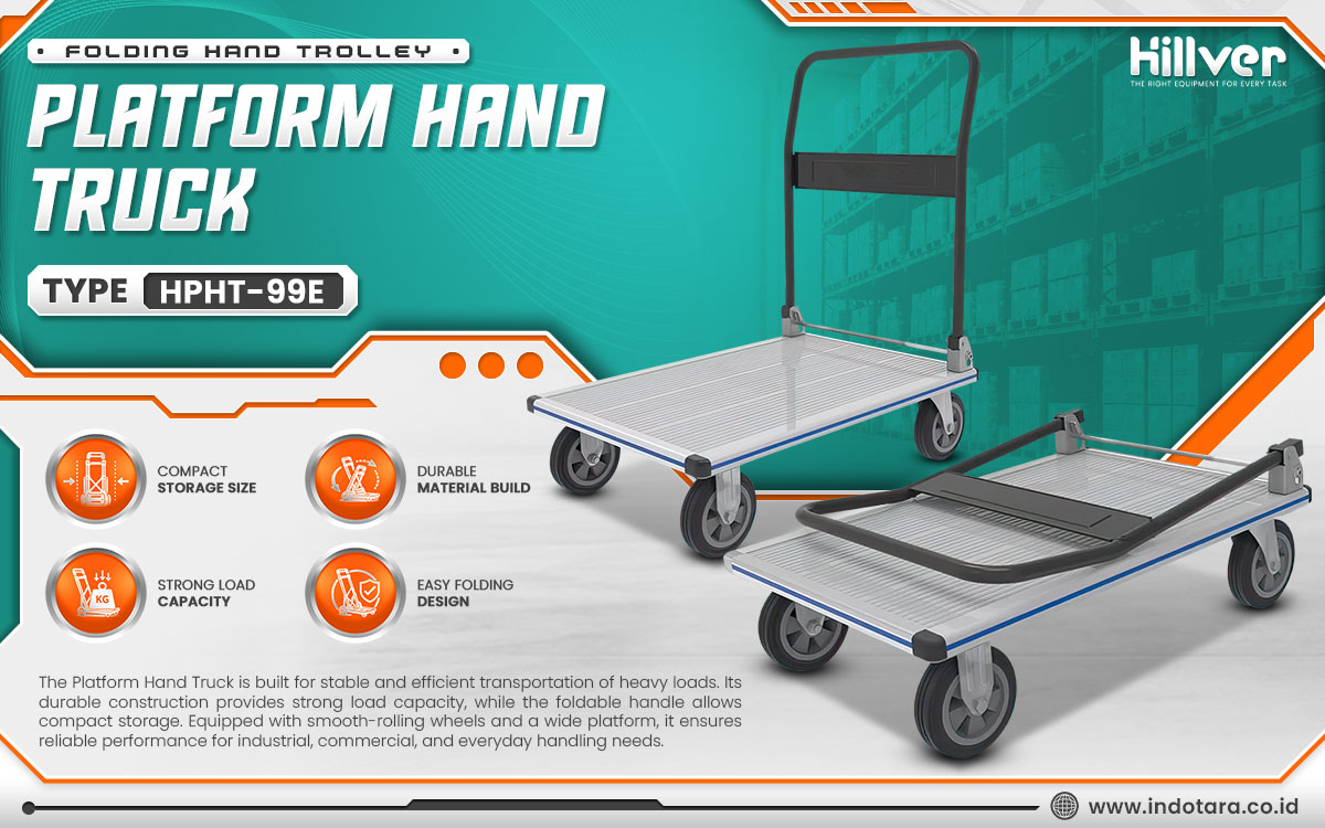 Jual Hillver Folding Hand Trolley Platform Hand Truck