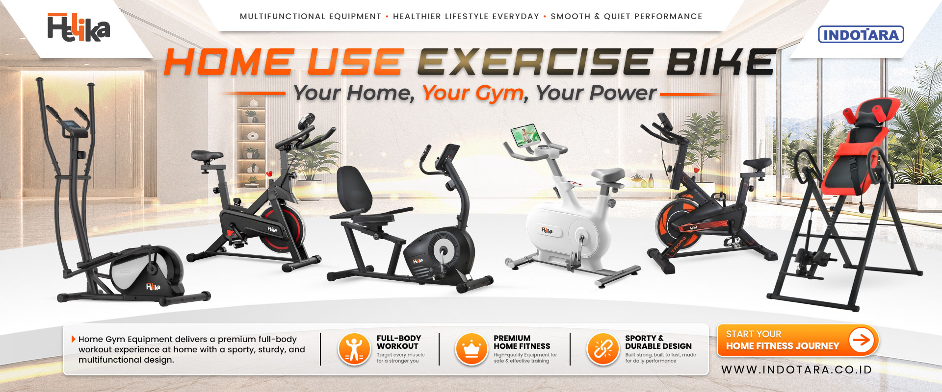 Helika Home Gym Exercise Bike