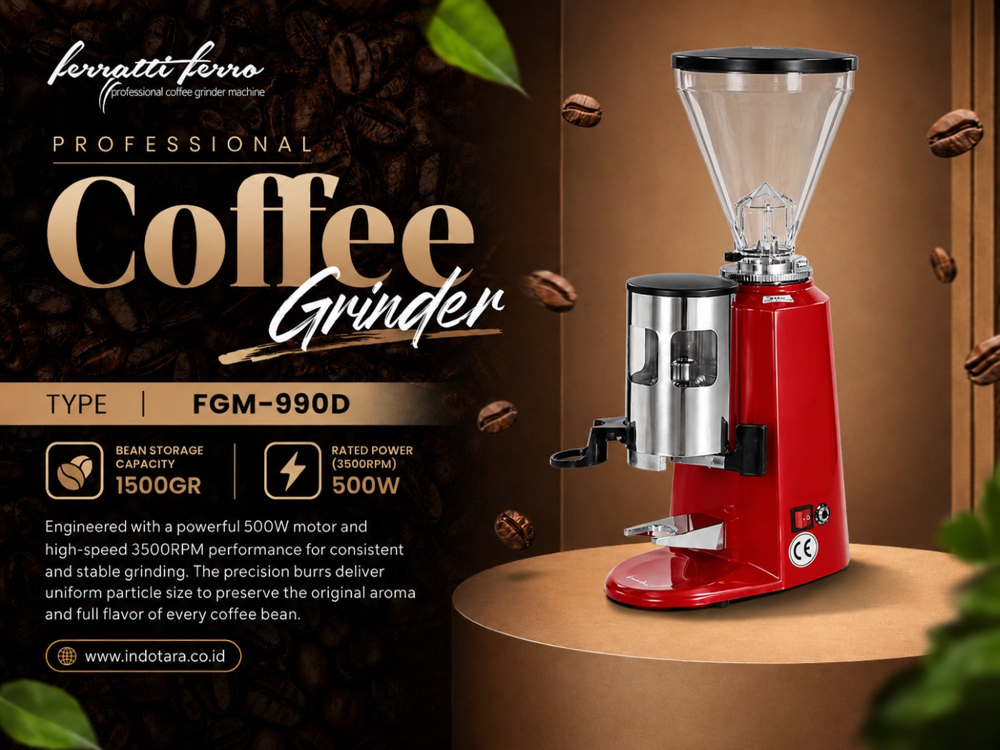 Coffee Grinder Machine Ferratti Ferro