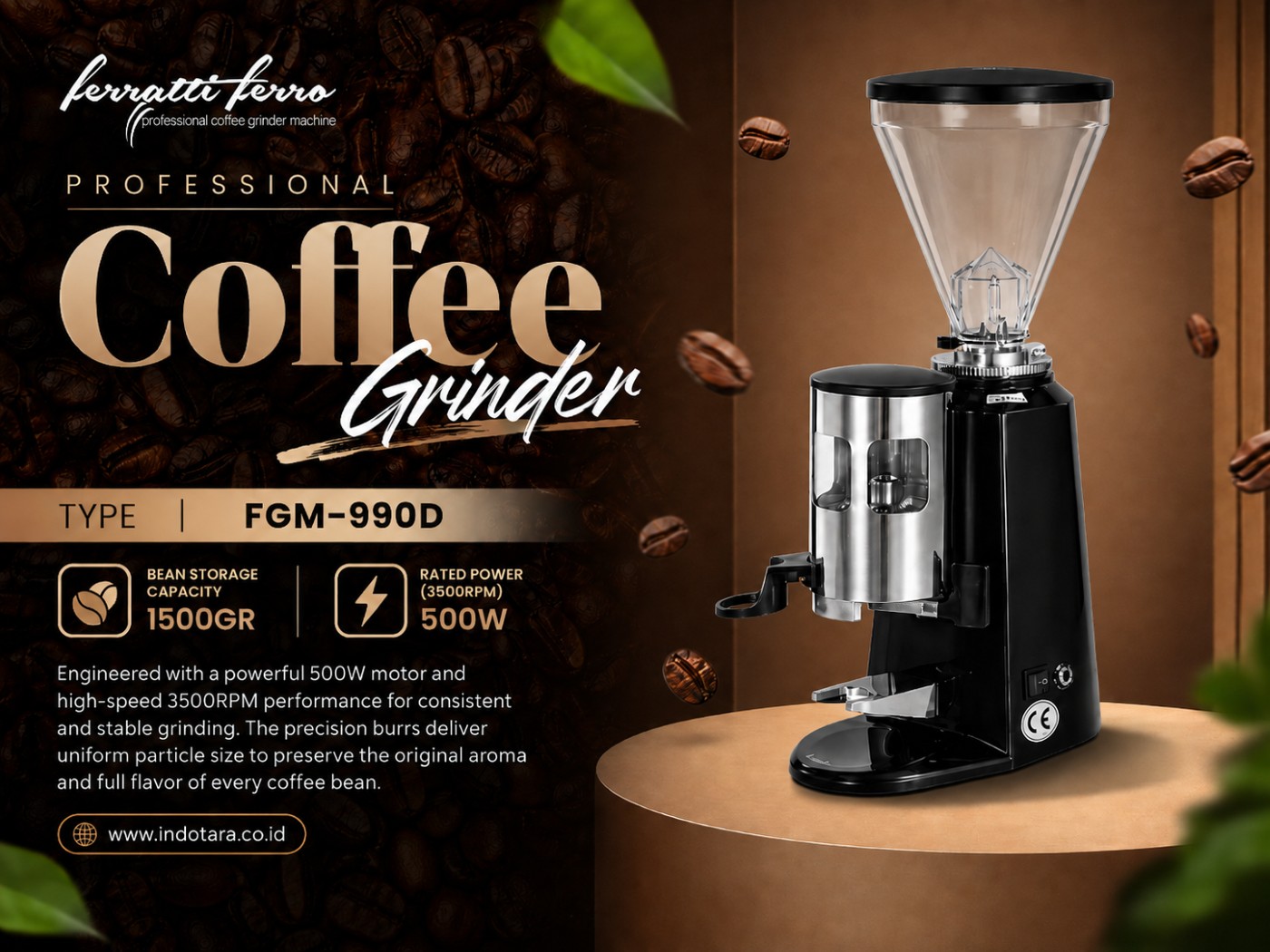 Coffee Grinder Machine Ferratti Ferro