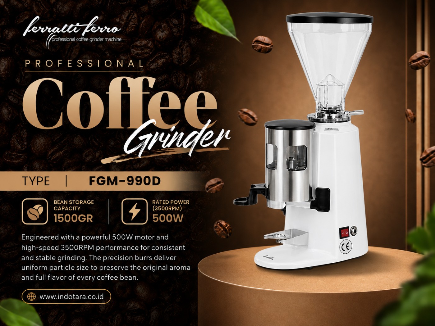 Coffee Grinder Machine Ferratti Ferro