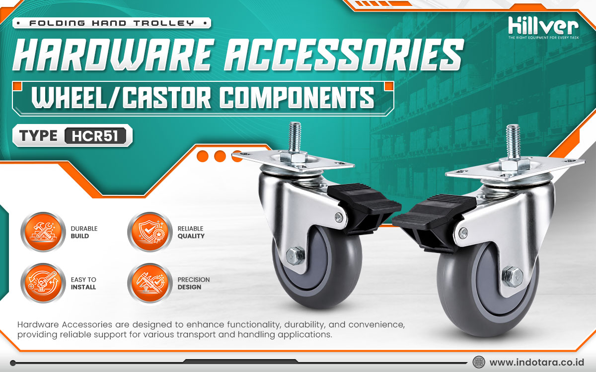 Jual Hillver Folding Hand Trolley Hardware Accessories
