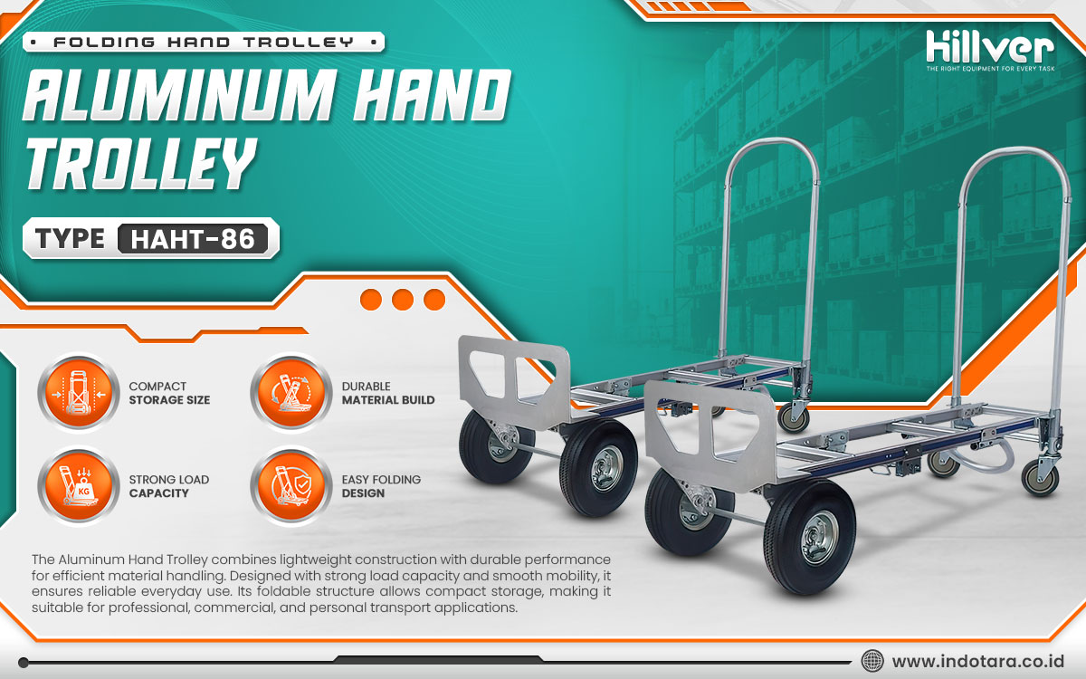 Jual Hillver Folding Hand Trolley Aluminum Hand Trolley
