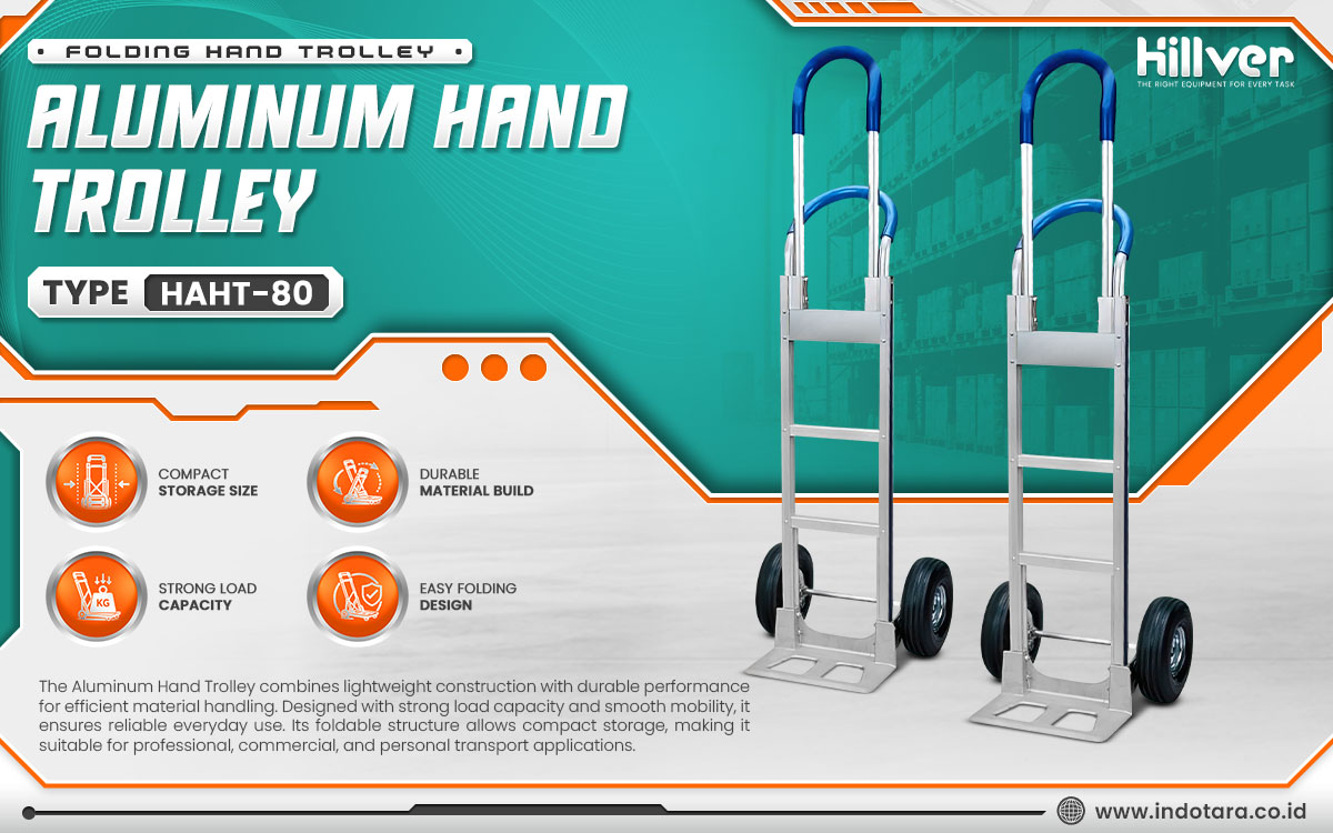 Jual Hillver Folding Hand Trolley Aluminum Hand Trolley