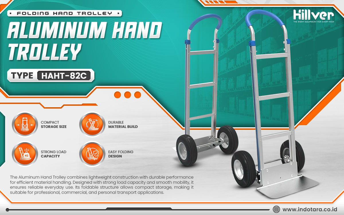 Jual Hillver Folding Hand Trolley Aluminum Hand Trolley