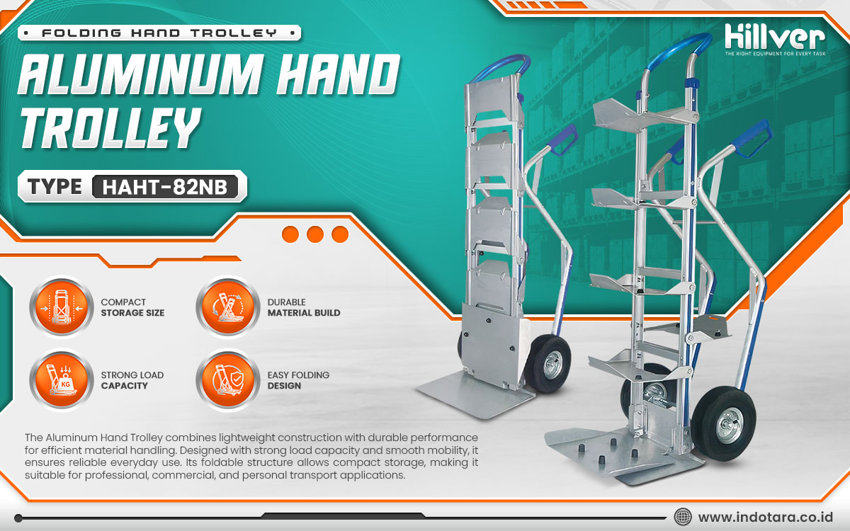 Jual Hillver Folding Hand Trolley Aluminum Hand Trolley