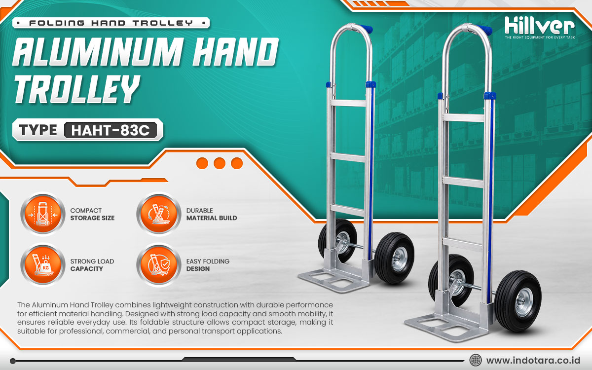 Jual Hillver Folding Hand Trolley Aluminum Hand Trolley