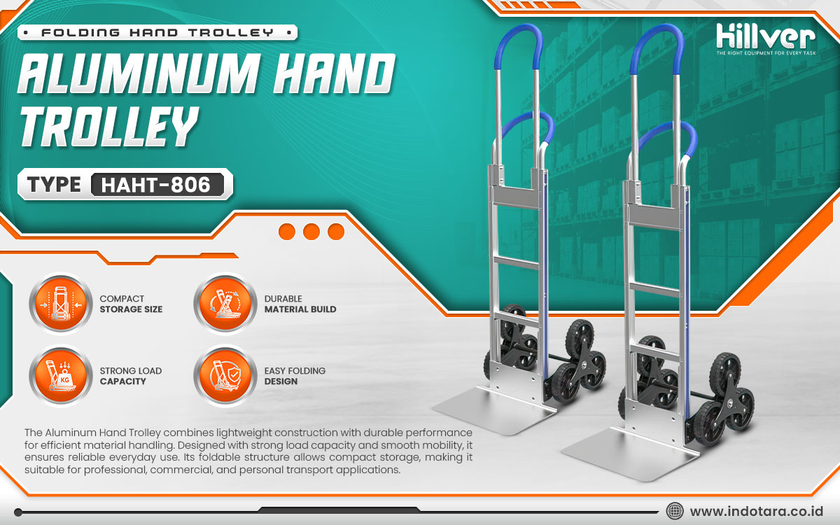 Jual Hillver Folding Hand Trolley Aluminum Hand Trolley