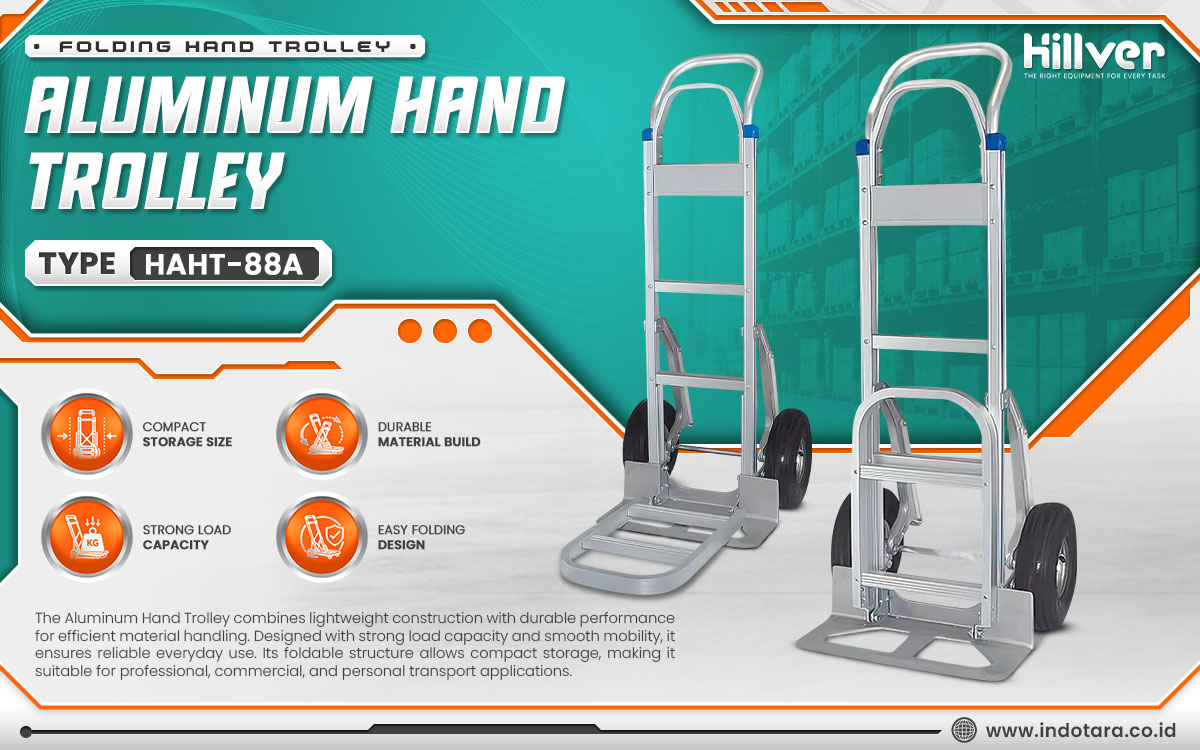 Jual Hillver Folding Hand Trolley Aluminum Hand Trolley