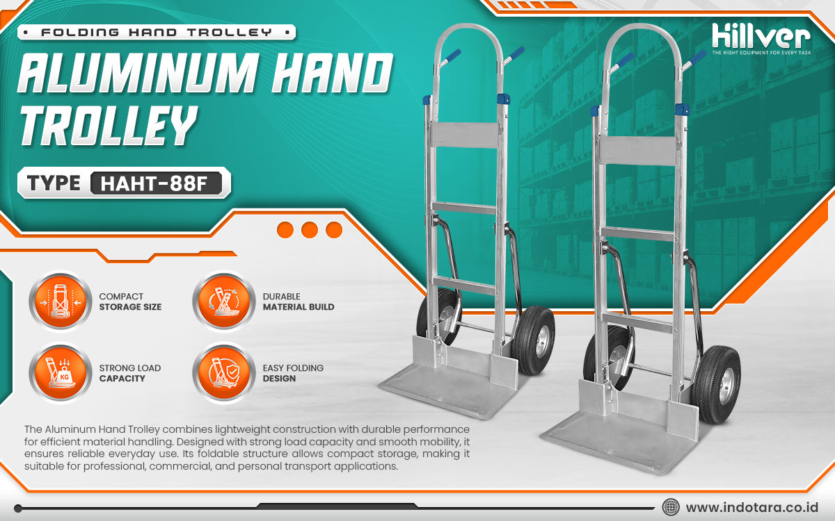Jual Hillver Folding Hand Trolley Aluminum Hand Trolley