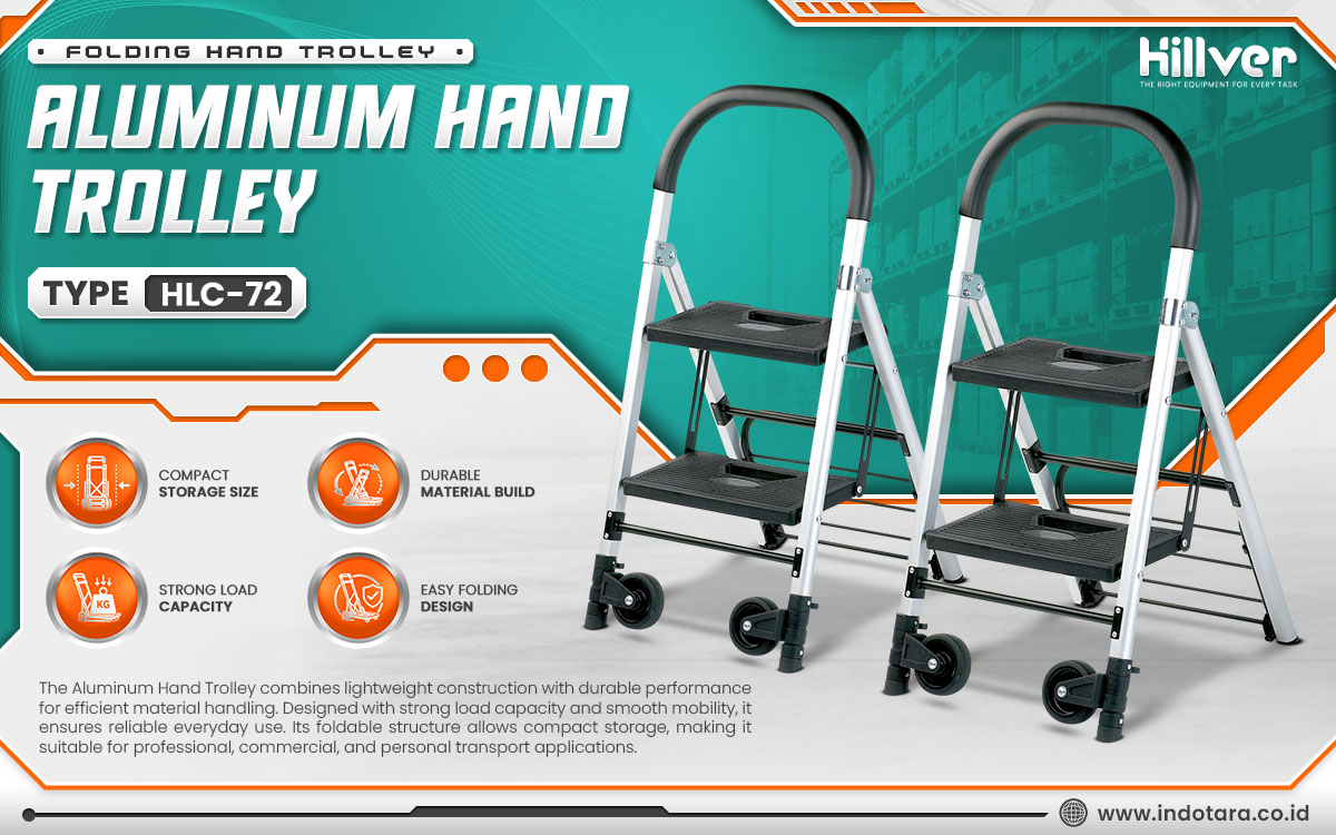 Jual Hillver Folding Hand Trolley Aluminum Hand Trolley