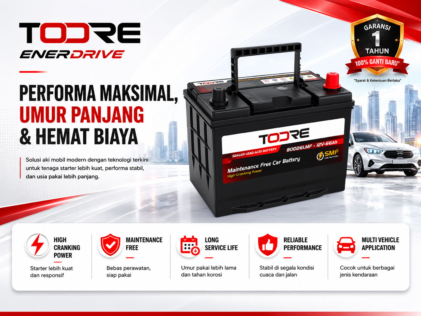 TOORE AUTOMOTIVE BATTERY