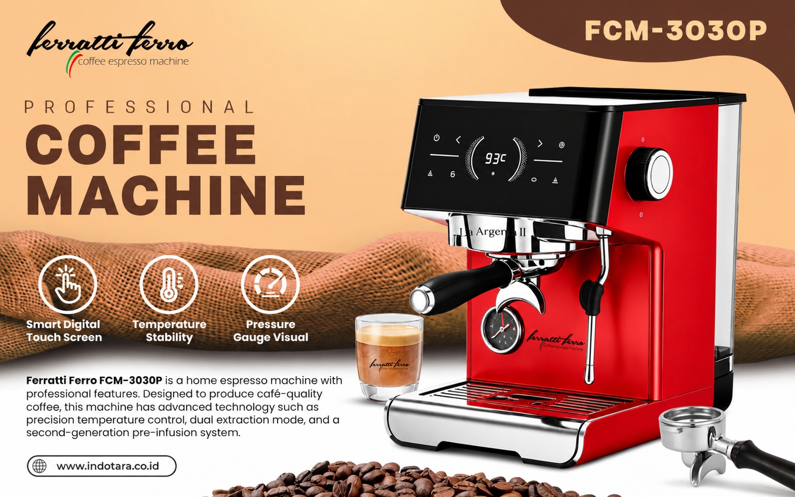 Mesin Kopi espresso Ferratti Ferro