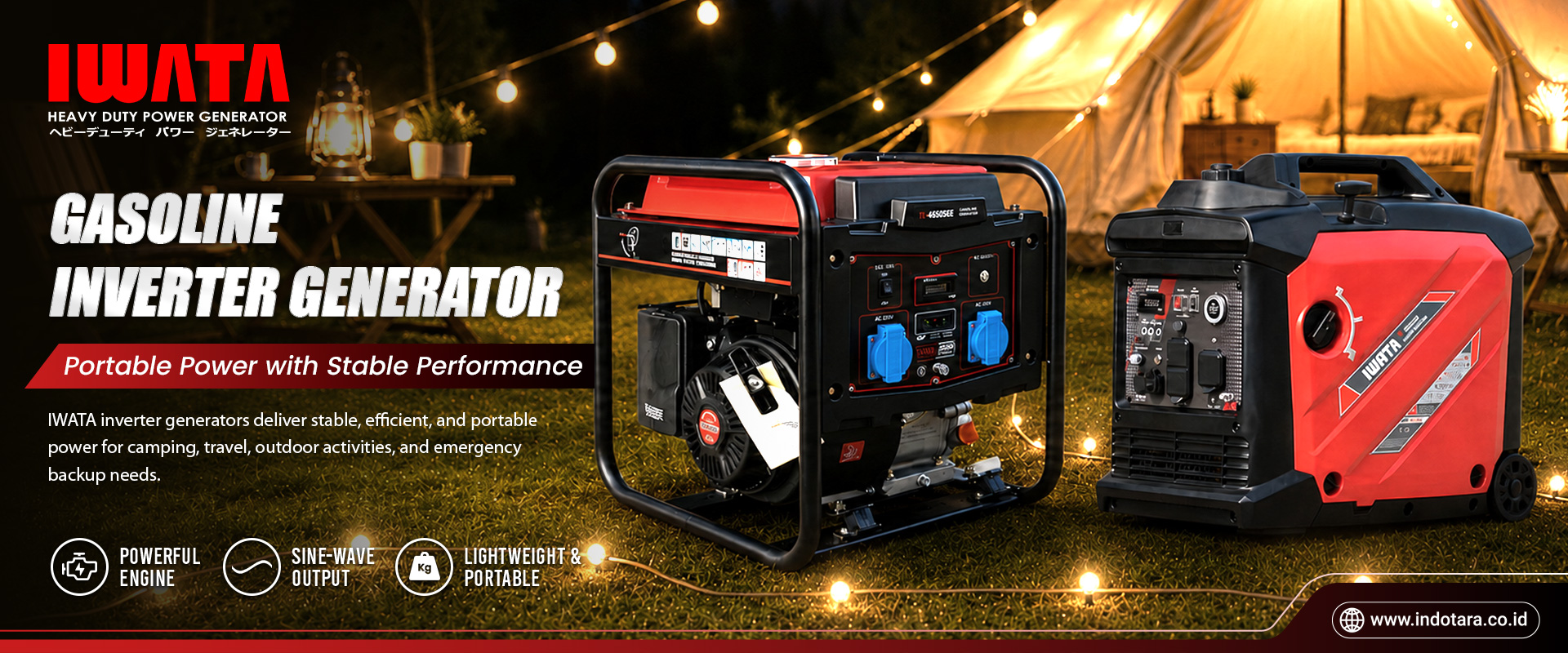 Iwata Gasoline Inverter Generator
