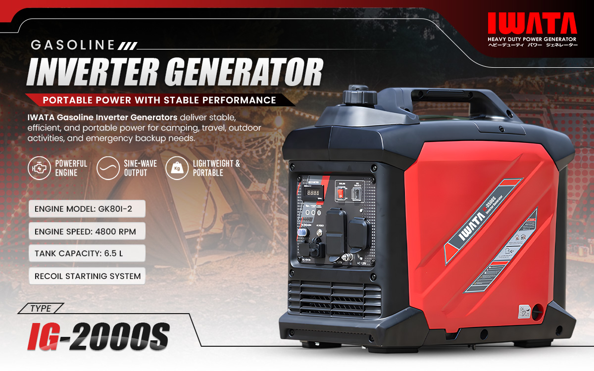 Iwata Gasoline Inverter Generator
