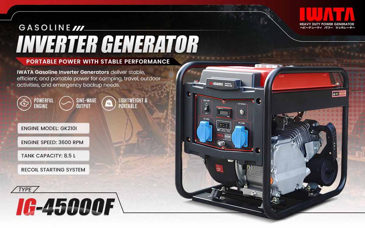 Iwata Gasoline Inverter Generator