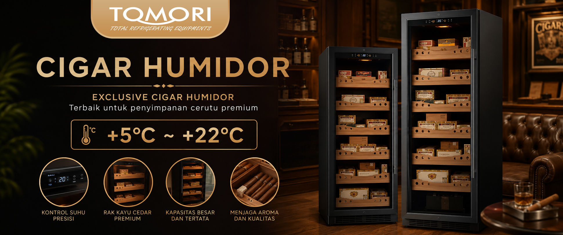 Tomori Cigar Humidor Banner