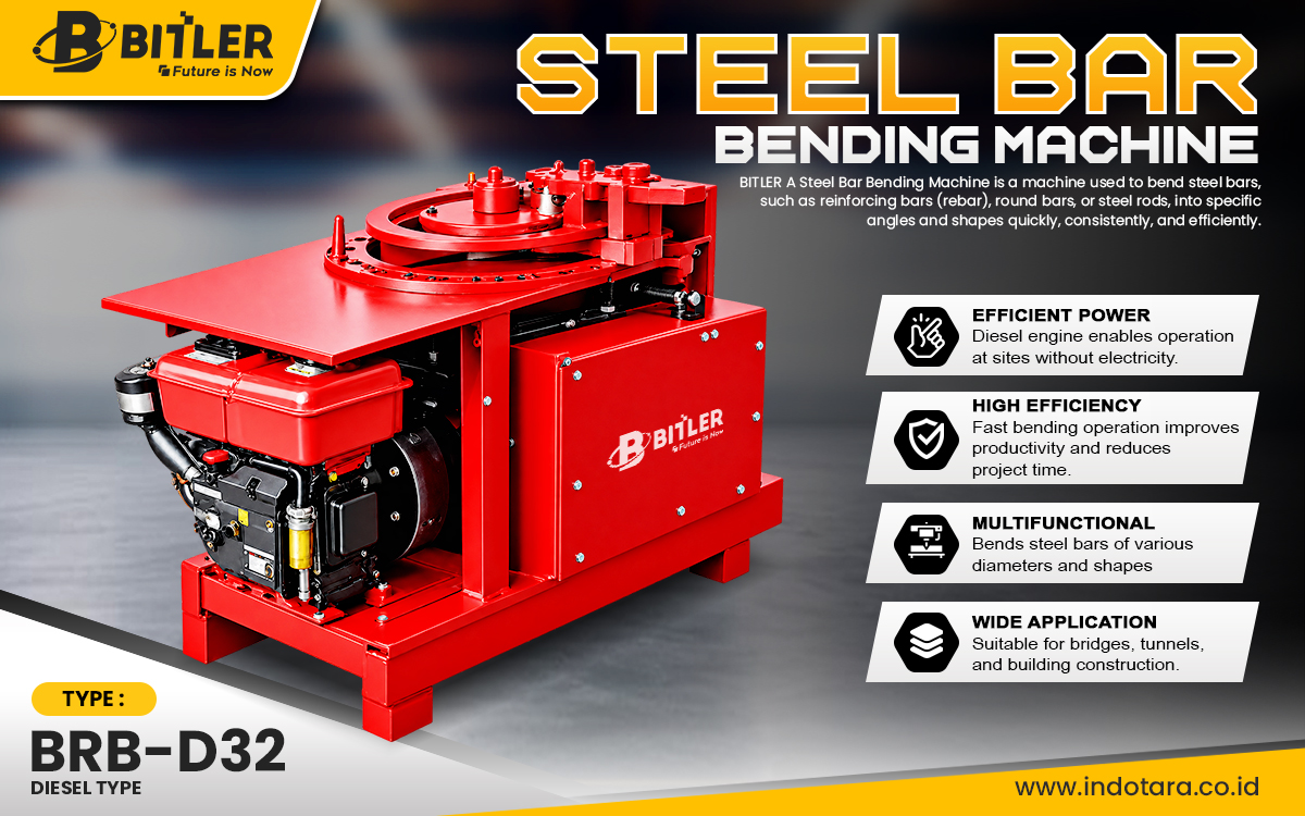 Jual Bitler Steel Bar Bending Machine