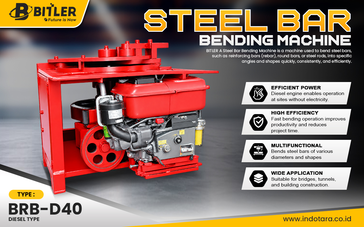Jual Bitler Steel Bar Bending Machine