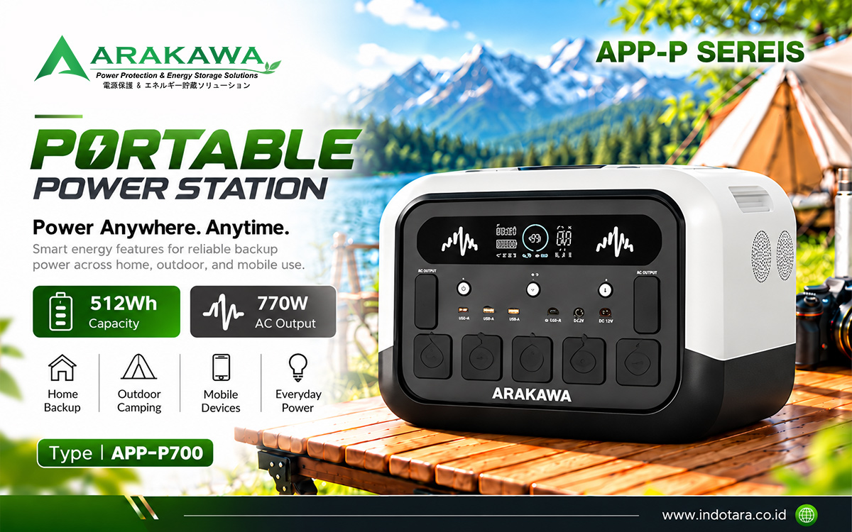 Arakawa Portable Power Station & Energy Storage Solution