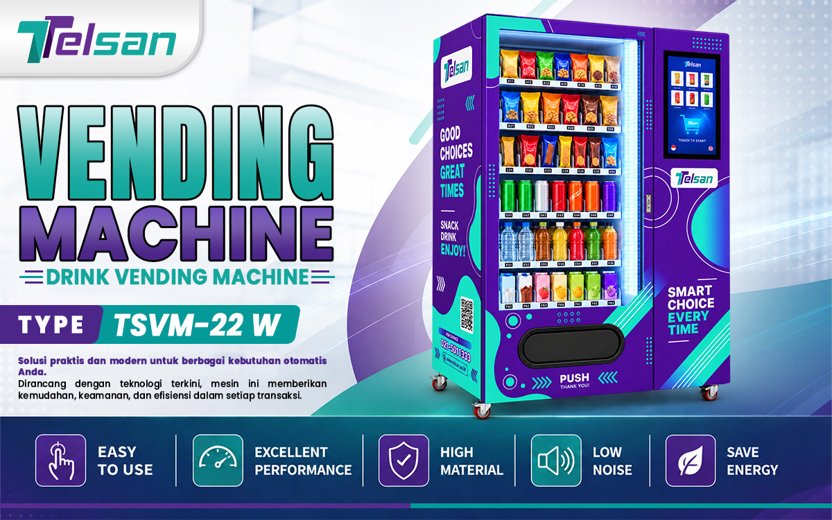 Jual snack & Drink Vending Machine