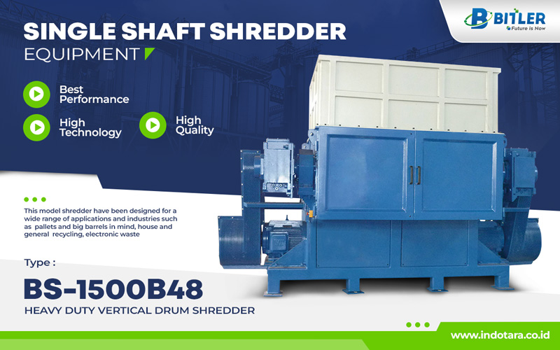 Bitler Heavy Duty Vertical Drum Shredder