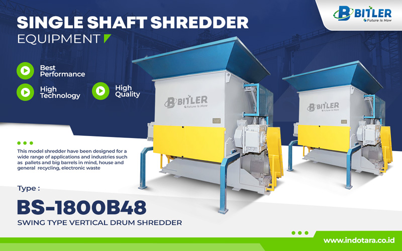 Swing Type Vertical Drum Shredder