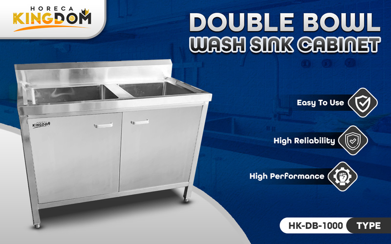 Jual Double Bowl Wash Sink Cabinet