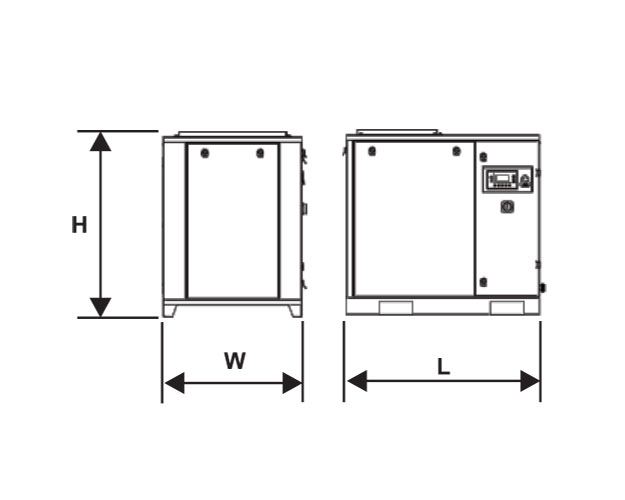 Technical-Drawing-Araki-Screw-Air-Compressor-New-Series