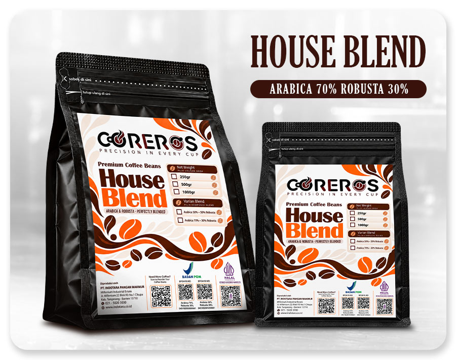 House Blend 70% Arabica 30% Robusta