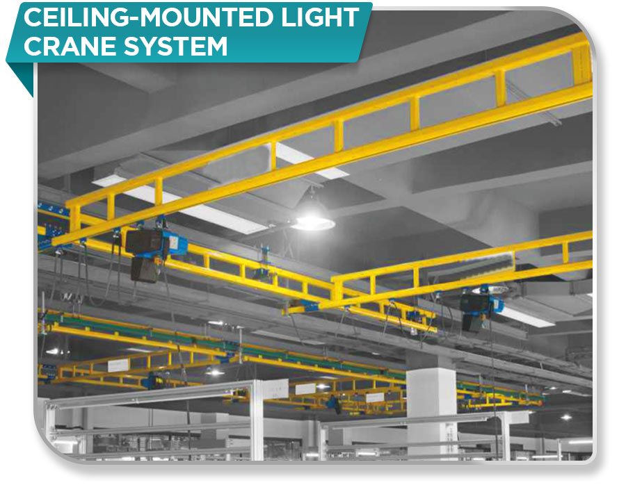 Ceiling-Mounted Light Crane System