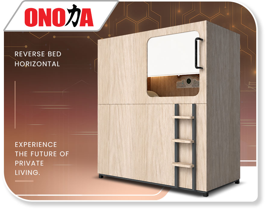 Wooden Reverse Capsule Bed