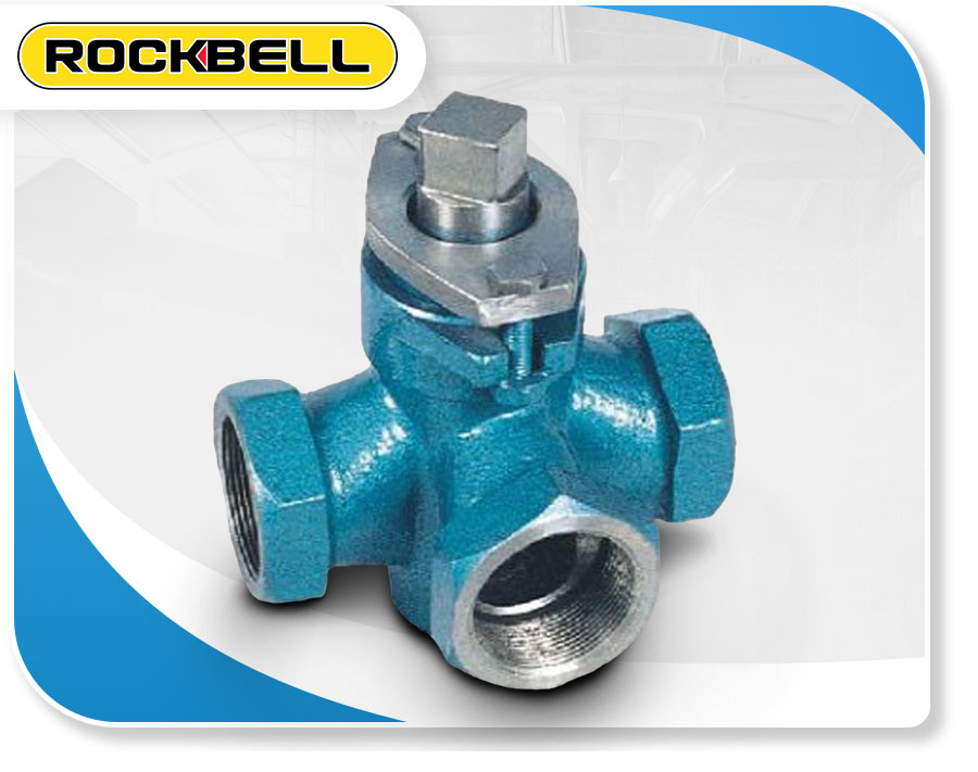 Three-Way Female Thread Stainless Steel Plug Valve