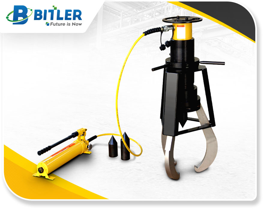 Split-Type Skid Resistant Hydraulic Gear Puller