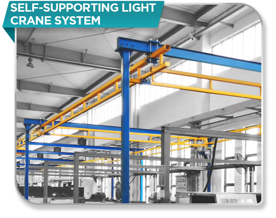 Self-Supporting Light Crane System