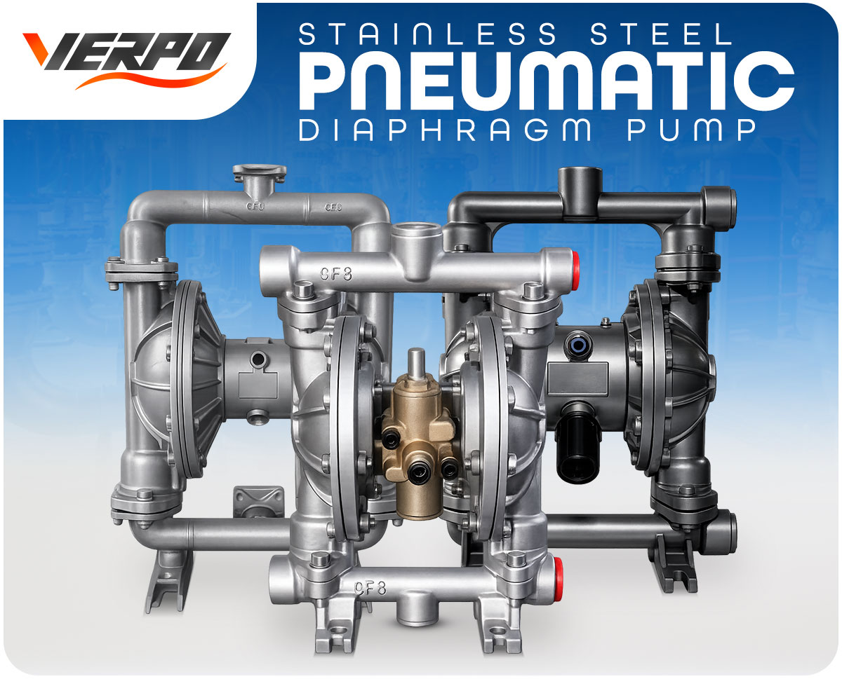 Stainless Steel Pneumatic Diaphragm Pump