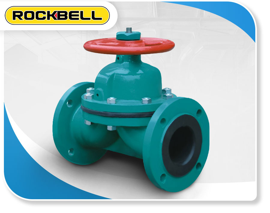 Y Globe Pattern Rubber Lined Diaphragm Valve