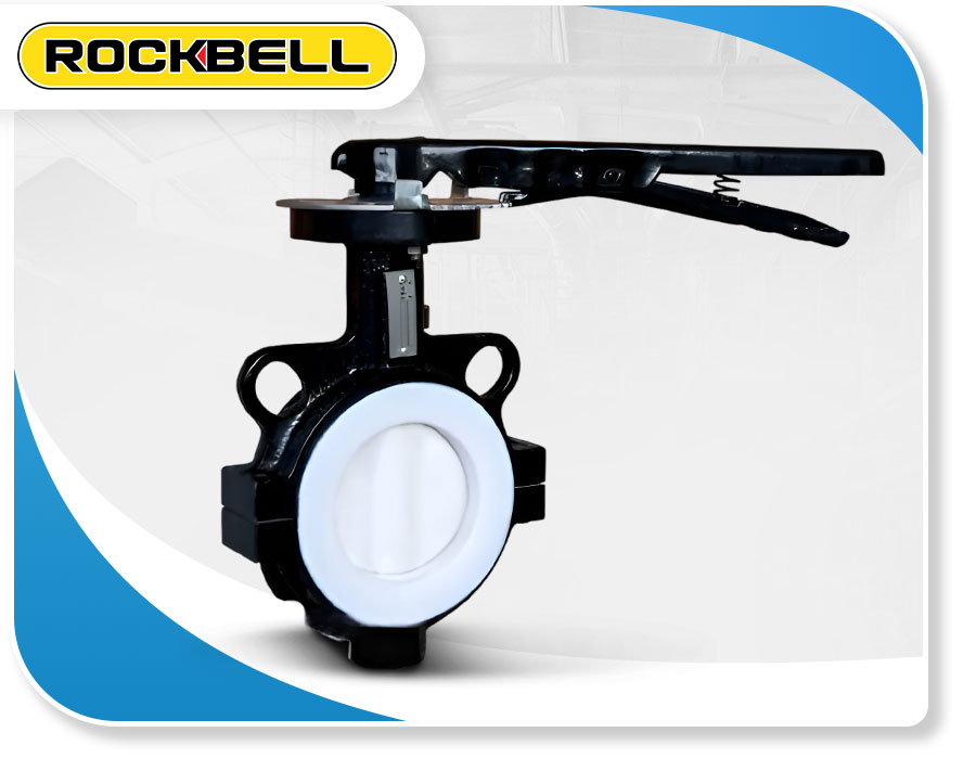 PTFE Lining The Whole Wide Worm Butterfly Valve